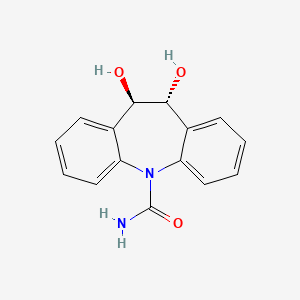 molecular formula C15H14N2O3 B1251292 rac trans-10,11-Dihydro-10,11-dihydroxy Carbamazepine 