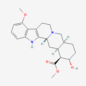 molecular formula C22H28N2O4 B1251296 9-Methoxy-3-epi-alpha-yohimbine 