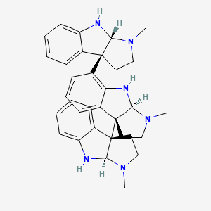 molecular formula C33H38N6 B1251297 hodgkinsine B CAS No. 586955-76-2