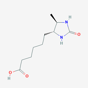 molecular formula C10H18N2O3 B1251303 (4R,5R)-去硫生物素 