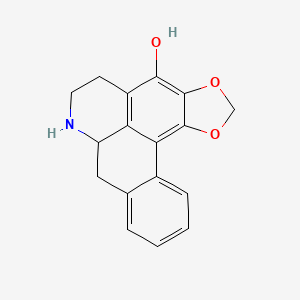 molecular formula C17H15NO3 B1251307 Cissaglaberrimine 