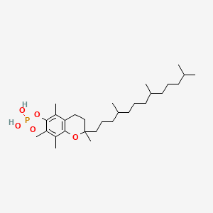 3,4-Dihydro-2,5,7,8-tetramethyl-2-(4,8,12-trimethyltridecyl)-2H-benzopyran-6-yl dihydrogen phosphate