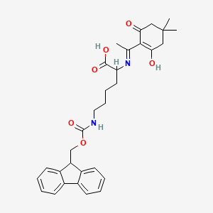 2-{[1-(4,4-dimethyl-2,6-dioxocyclohexylidene)ethyl]amino}-6-{[(9H-fluoren-9-ylmethoxy)carbonyl]amino}hexanoic acid