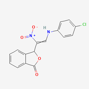 3-[2-(4-chloroanilino)-1-nitrovinyl]-2-benzofuran-1(3H)-one