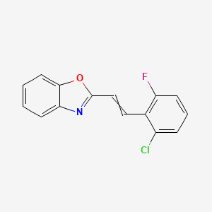 2-[2-(2-Chloro-6-fluorophenyl)ethenyl]-1,3-benzoxazole