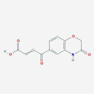 4-Oxo-4-(3-oxo-2,4-dihydro-1,4-benzoxazin-6-YL)but-2-enoic acid