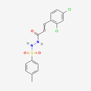 molecular formula C16H14Cl2N2O3S B12513352 3-(2,4-dichlorophenyl)-N'-(4-methylbenzenesulfonyl)prop-2-enehydrazide 