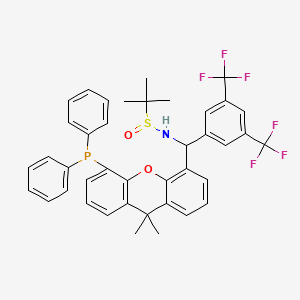 N-{[3,5-bis(trifluoromethyl)phenyl][5-(diphenylphosphanyl)-9,9-dimethylxanthen-4-yl]methyl}-2-methylpropane-2-sulfinamide