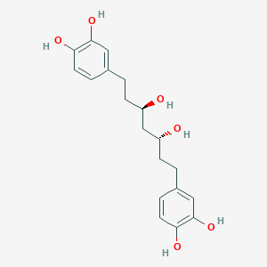 B1251348 3,5-Dihydroxy-1,7-bis(3,4-dihydroxyphenyl)heptane CAS No. 408324-01-6
