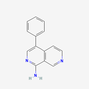 molecular formula C14H11N3 B1251356 4-Phenyl-[2,7]naphthyridin-1-amine 