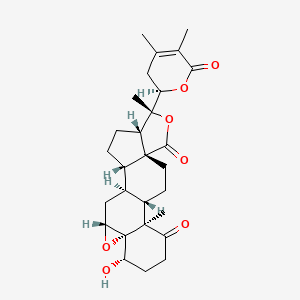 molecular formula C28H36O7 B1251360 withaphysalin N 