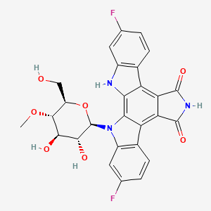 molecular formula C27H21F2N3O7 B1251375 Fluoroindolocarbazole A 