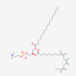 molecular formula C43H80NO8P B1251395 1-十七烷酰-2-(9Z,12Z,15Z-十八碳三烯酰)-甘油-3-磷酸胆碱 