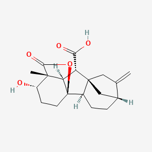 (1R,2R,5R,8R,9S,10R,11R,12S)-12-hydroxy-11-methyl-6-methylidene-16-oxo-15-oxapentacyclo[9.3.2.15,8.01,10.02,8]heptadecane-9-carboxylic acid