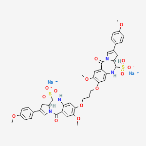 disodium;(6aS)-3-[3-[[(6aS)-2-methoxy-8-(4-methoxyphenyl)-11-oxo-6-sulfonato-5,6,6a,7-tetrahydropyrrolo[2,1-c][1,4]benzodiazepin-3-yl]oxy]propoxy]-2-methoxy-8-(4-methoxyphenyl)-11-oxo-5,6,6a,7-tetrahydropyrrolo[2,1-c][1,4]benzodiazepine-6-sulfonate