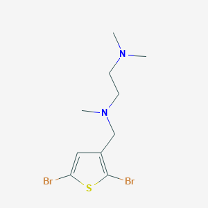 N~1~-[(2,5-Dibromothiophen-3-yl)methyl]-N~1~,N~2~,N~2~-trimethylethane-1,2-diamine