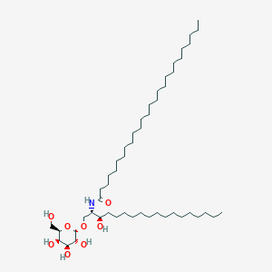 molecular formula C50H99NO8 B1251462 1-O-(alpha-D-galactopyranosyl)-N-hexacosanoylsphinganine 