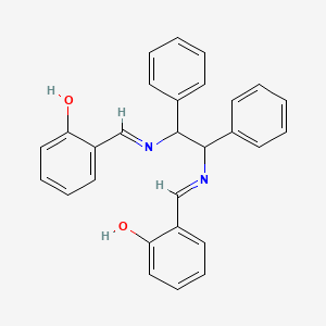 2-{[(2-{[(2-Hydroxyphenyl)methylidene]amino}-1,2-diphenylethyl)imino]methyl}phenol