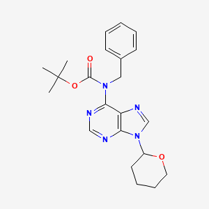 tert-butyl N-benzyl-N-[9-(oxan-2-yl)purin-6-yl]carbamate