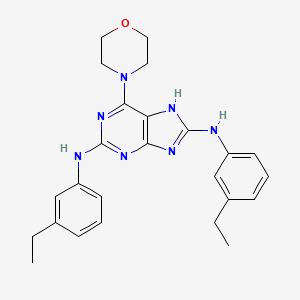 1H-Purine-2,8-diamine, N,N'-bis(3-ethylphenyl)-6-(4-morpholinyl)-