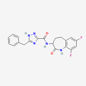 5-benzyl-N-(7,9-difluoro-2-oxo-1,3,4,5-tetrahydro-1-benzazepin-3-yl)-2H-1,2,4-triazole-3-carboxamide