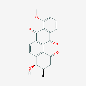 molecular formula C20H16O5 B1251478 (3R,4R)-4-hydroxy-8-methoxy-3-methyl-3,4-dihydro-2H-benzo[a]anthracene-1,7,12-trione 