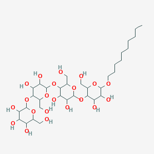 2-({6-[(6-{[6-(Decyloxy)-4,5-dihydroxy-2-(hydroxymethyl)oxan-3-yl]oxy}-4,5-dihydroxy-2-(hydroxymethyl)oxan-3-yl)oxy]-4,5-dihydroxy-2-(hydroxymethyl)oxan-3-yl}oxy)-6-(hydroxymethyl)oxane-3,4,5-triol