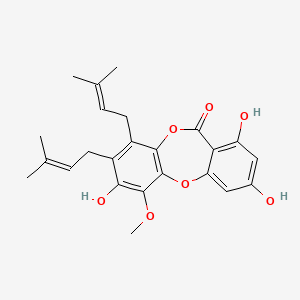 molecular formula C24H26O7 B1251479 Atrovirisidone 