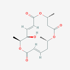 molecular formula C16H22O7 B1251480 Macrosphelide G 