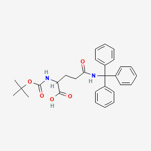 2-[(Tert-butoxycarbonyl)amino]-4-(triphenylmethylcarbamoyl)butanoic acid