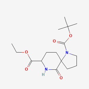 molecular formula C16H26N2O5 B12514804 1-tert-Butyl 8-ethyl 6-oxo-1,7-diazaspiro[4.5]decane-1,8-dicarboxylate CAS No. 1956306-24-3