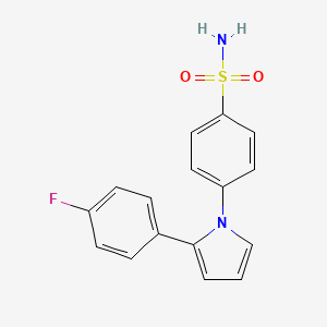 molecular formula C16H13FN2O2S B1251481 2-(4-Fluorophenyl)-1-(4-sulfamoylphenyl)pyrrole 