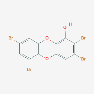 molecular formula C12H4Br4O3 B1251482 Spongiadioxin B 