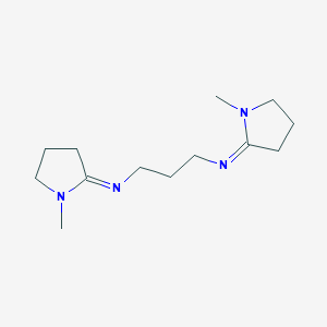 (2Z)-1-Methyl-N-{3-[(E)-(1-methylpyrrolidin-2-ylidene)amino]propyl}pyrrolidin-2-imine