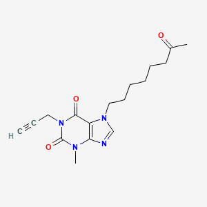 1-Propargyl-3-methyl-7-(7-oxooctyl)xanthine