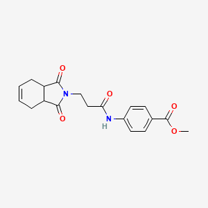 Methyl 4-(3-(1,3-dioxo-1,3,3a,4,7,7a-hexahydro-2H-isoindol-2-yl)propanamido)benzoate