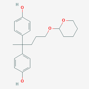 4,4'-{5-[(Oxan-2-yl)oxy]pentane-2,2-diyl}diphenol