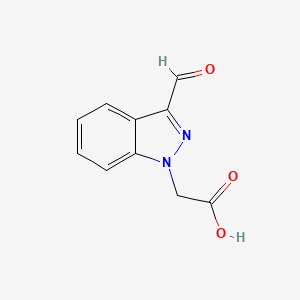 2-(3-Formyl-1H-indazol-1-yl)acetic acid