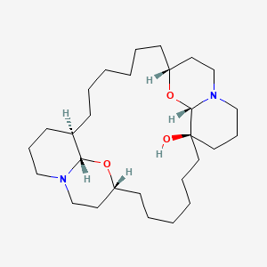 molecular formula C28H50N2O3 B1251495 Araguspongine a 