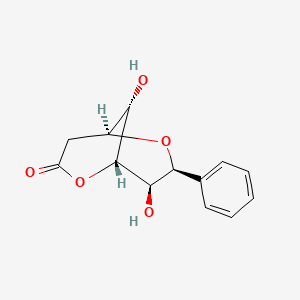 (1R,5S,7S,8R,9S)-8,9-dihydroxy-7-phenyl-2,6-dioxabicyclo[3.3.1]nonan-3-one