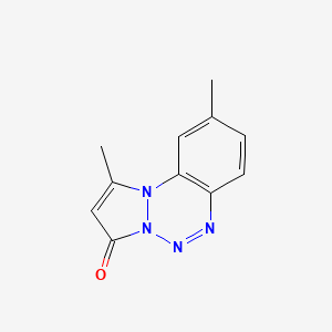molecular formula C11H10N4O B1251498 1,9-Dimethyl-3H-pyrazolo[1,2-a]benzo 