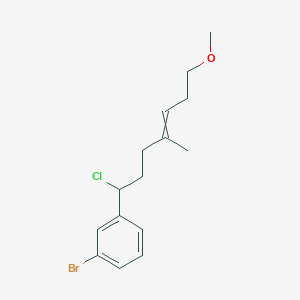 1-Bromo-3-(1-chloro-7-methoxy-4-methylhept-4-EN-1-YL)benzene