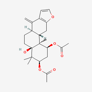 molecular formula C24H32O6 B1251500 caesalpinin C 