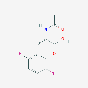 2-Acetamido-3-(2,5-difluorophenyl)prop-2-enoic acid