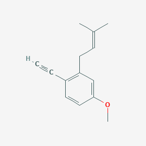 1-Ethynyl-4-methoxy-2-(3-methylbut-2-en-1-yl)benzene