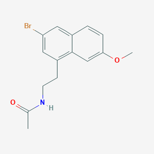 N-[2-(3-Bromo-7-methoxynaphthalen-1-yl)ethyl]acetamide