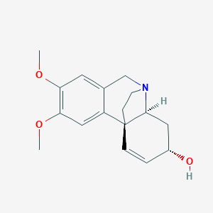 molecular formula C17H21NO3 B1251502 Maritidine 