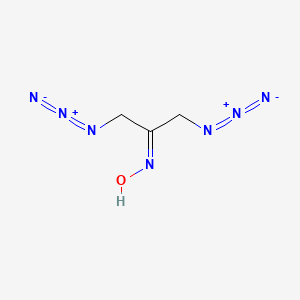 molecular formula C3H5N7O B12515025 2-Propanone, 1,3-diazido-, oxime CAS No. 682353-69-1