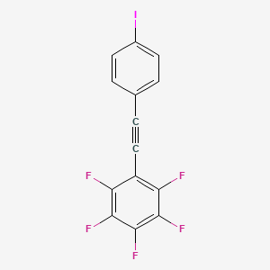 Benzene, pentafluoro[(4-iodophenyl)ethynyl]-