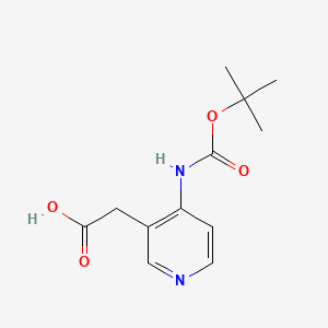 {4-[(Tert-butoxycarbonyl)amino]pyridin-3-yl}acetic acid